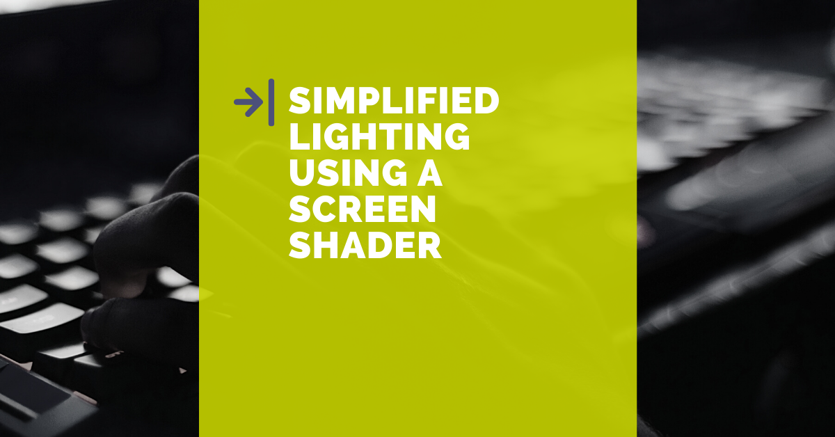 Simplified ligthing for Unity 2D using a screen shader